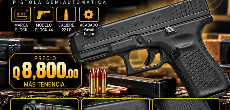 Glock 44 Pavón Negro